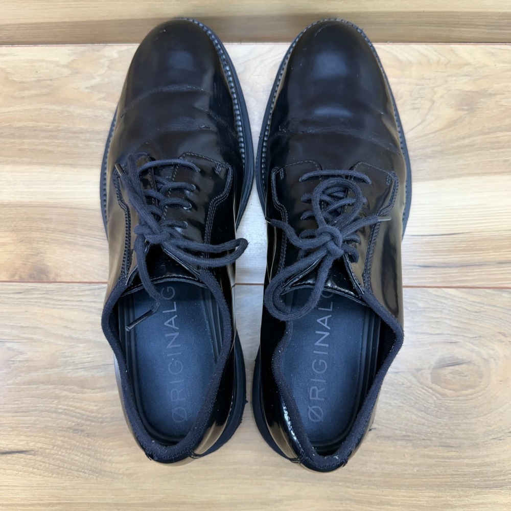 Cole Haan Original Grand Postman Oxford Mens 12 M Black Patent Leather Business - Picture 8 of 11